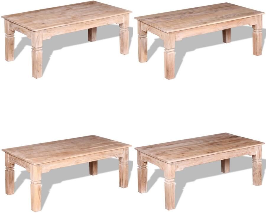 VidaXL Salontafel 110x60x45 cm massief acaciahout Salontafel Salontafels Tafel Tafels