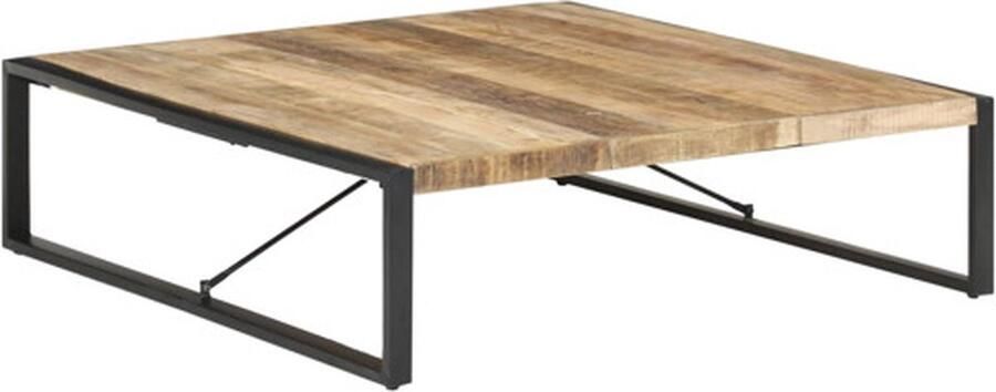 VidaXL Salontafel 140x140x40 cm ruw mangohout