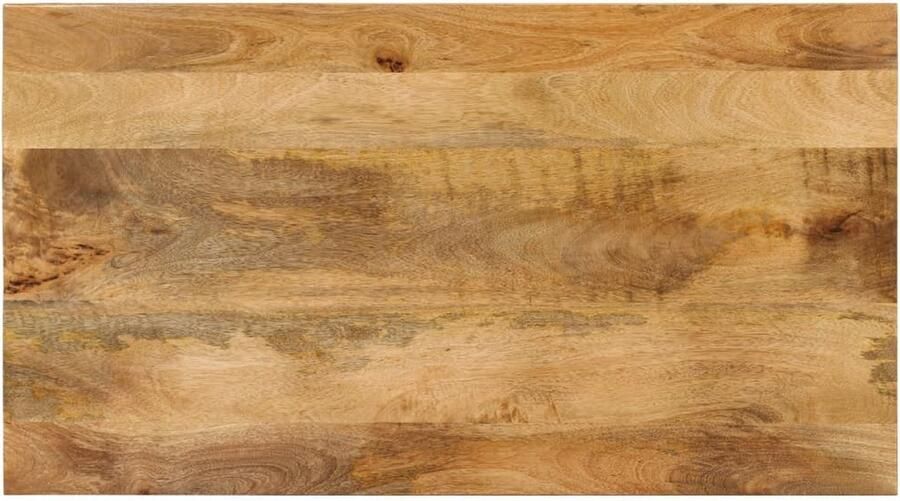 VidaXL Salontafel 2-laags 100x55x38 cm massief mangohout en staal - Foto 2