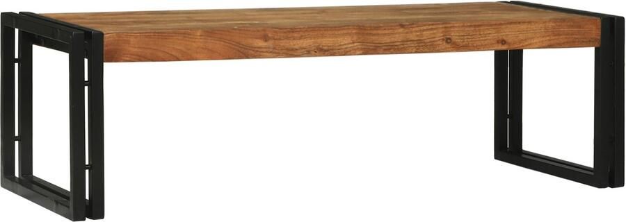 VidaXL Salontafel 2 pcs Bruin 48 x 40 x 40 cm Massief acaciahout