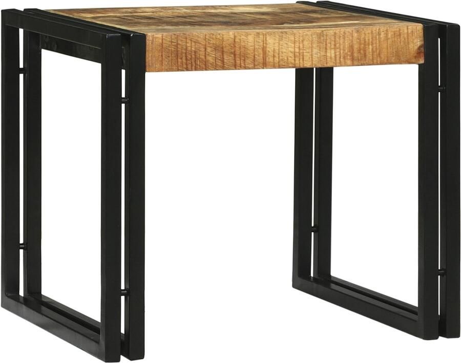 VidaXL Salontafel 2 pcs Bruin 48 x 40 x 40 cm massief mangohout