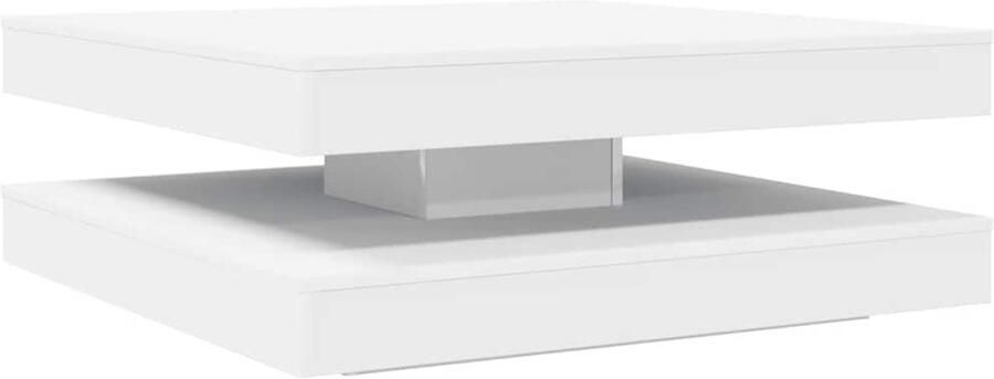 VidaXL Salontafel 360 graden draaibaar 90x90x34 5 cm wit - Foto 2