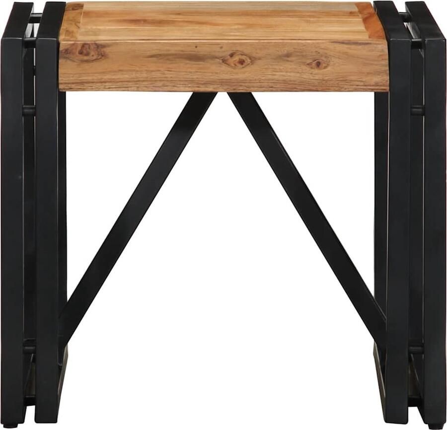 VidaXL Salontafel 40x40x35 cm massief acaciahout - Foto 2