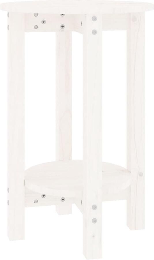 VidaXL Salontafel 40x60 cm Massief Grenenhout Wit Salontafel Houten Salontafel Bijzettafel Salontafeltje Tafeltje Zitkamer Meubilair Living Room Furniture Design Salontafel Modern Salontafel