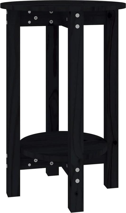 VidaXL Salontafel 40x60 cm Massief Grenenhout Zwart Salontafel Houten Salontafel Grenenhout Salontafel Zwarte Salontafel Kleine Salontafel Design Salontafel Bijzettafel Living Room Furniture Interieurdecoratie