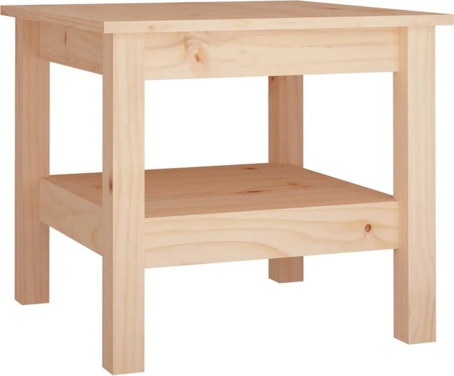 VidaXL Salontafel 45x45x40 cm Grenenhout Salontafel Houten Salontafel Grenenhouten Salontafel Bijzettafel Opbergruimte Stijlvolle Salontafel Moderne Salontafel Bruine Salontafel