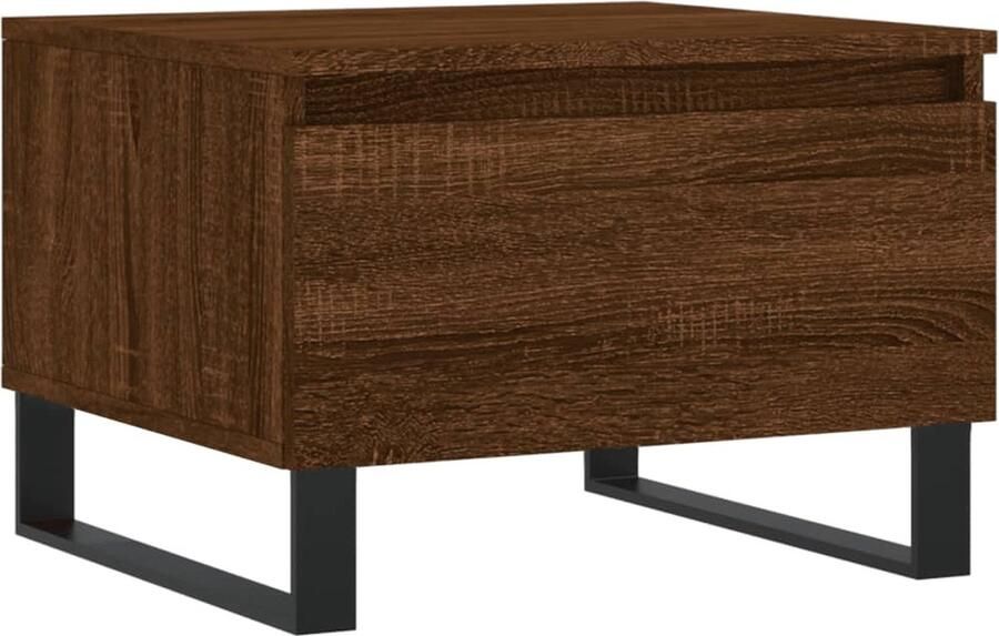 VidaXL -Salontafel-50x46x35-cm-bewerkt-hout-bruin-eikenkleur - Foto 3