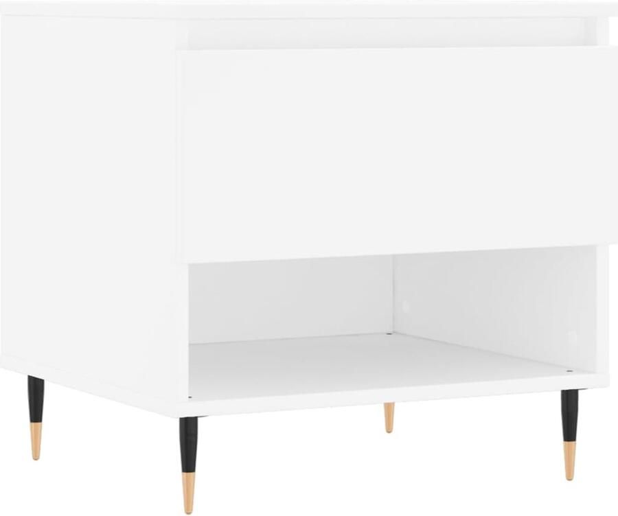 VidaXL -Salontafel-50x46x50-cm-bewerkt-hout-wit - Foto 3