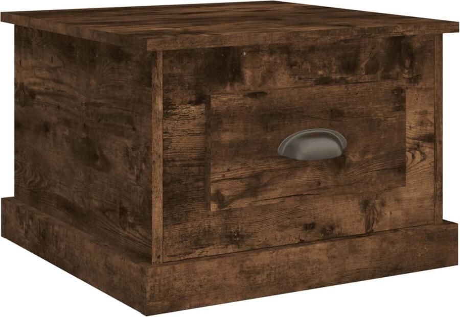 VidaXL -Salontafel-50x50x35-cm-bewerkt-hout-gerookt-eikenkleurig - Foto 2