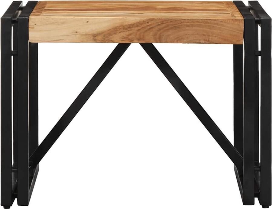 VidaXL Salontafel 50x50x35 cm massief acaciahout - Foto 2