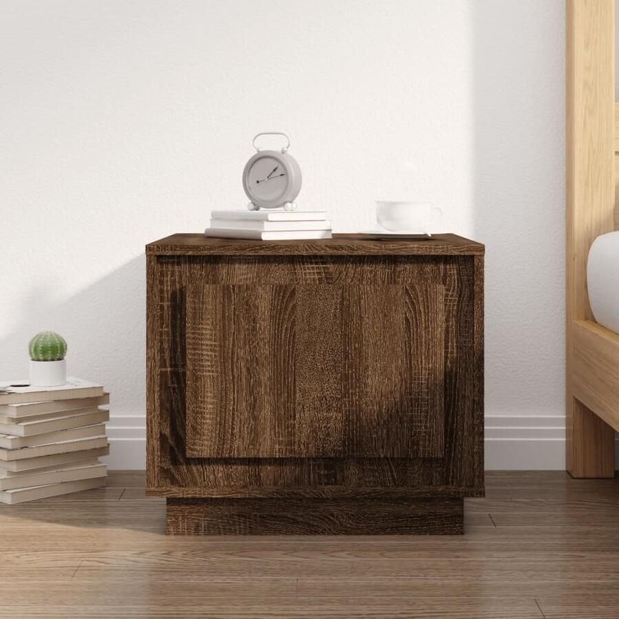 VidaXL -Salontafel-51x50x44-cm-bewerkt-hout-bruin-eikenkleur