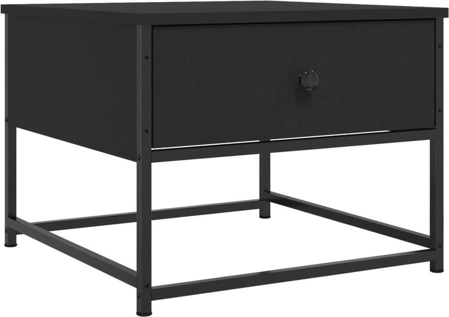 VidaXL -Salontafel-51x51x40-cm-bewerkt-hout-zwart - Foto 2