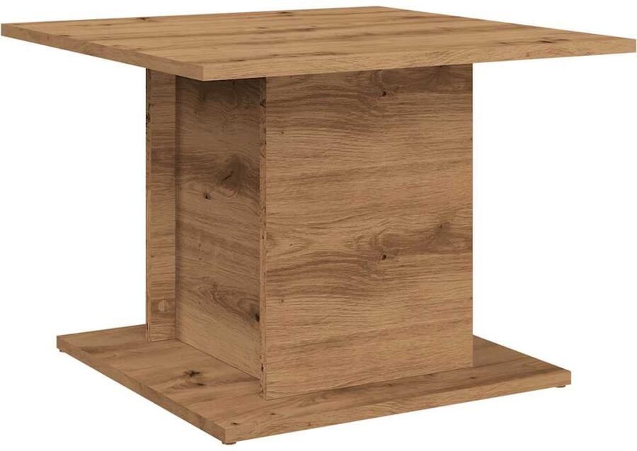 VidaXL Salontafel 55 5x55 5x40 cm Artisan Eiken Salontafel Houten Salontafel Bijzettafel Eiken Meubilair Living Room Furniture Coffee Table Side Table Multifunctionele Tafel Opbergruimte Modern Design Compact Tafellaar