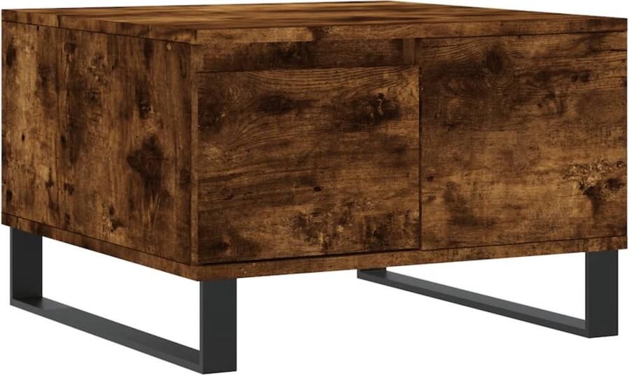 VidaXL -Salontafel-55x55x36 5-cm-bewerkt-hout-gerookt-eikenkleurig - Foto 8
