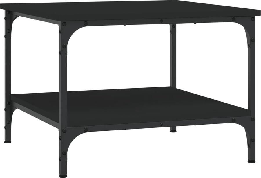 VidaXL -Salontafel-55x55x40-cm-bewerkt-hout-zwart - Foto 2