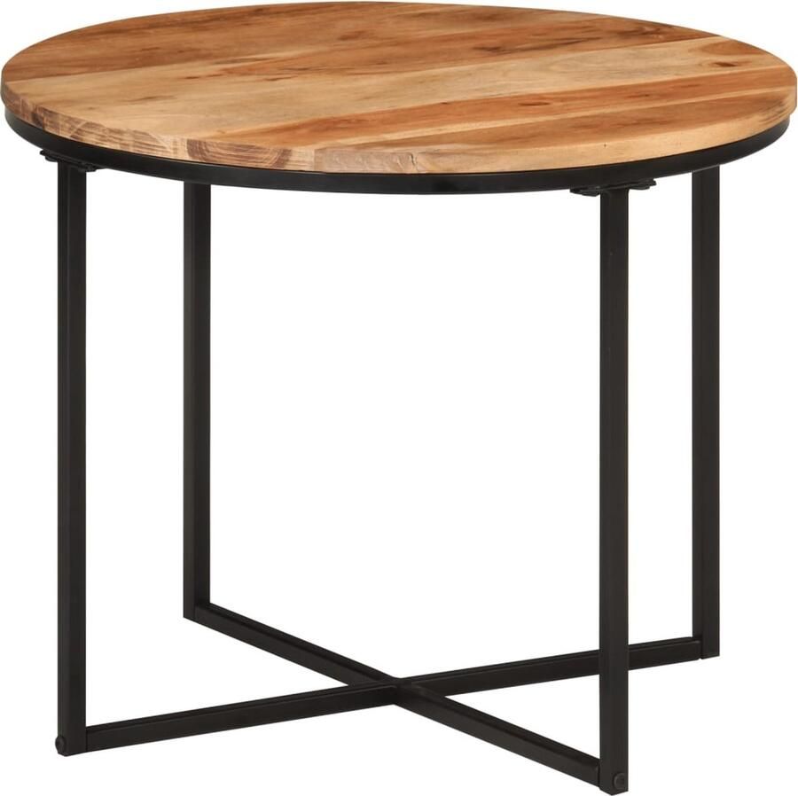 VidaXL -Salontafel-55x55x45-cm-massief-acaciahout-en-ijzer