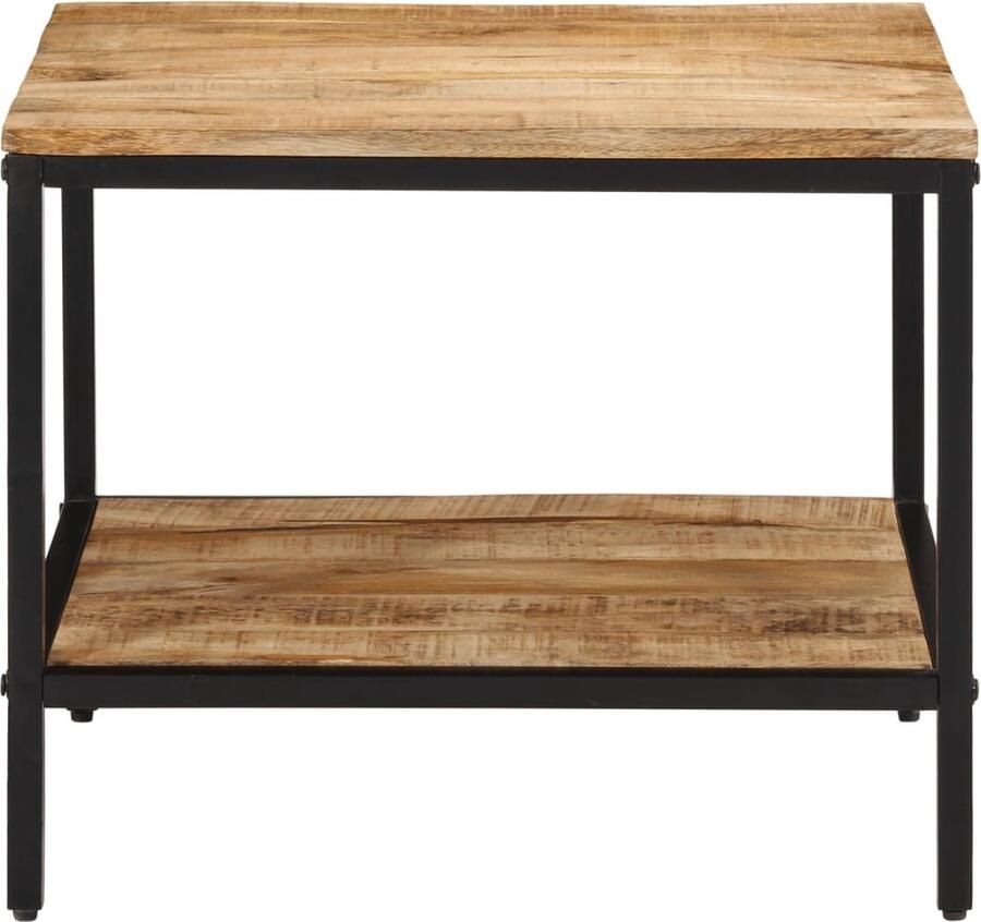 VidaXL Salontafel 55x55x45 cm massief ruw mangohout
