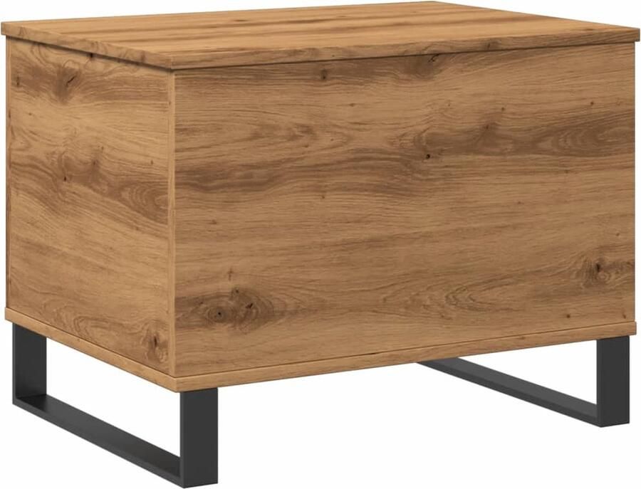 VidaXL Salontafel 60x44 5x45 cm bewerkt hout artisanaal eikenkleurig