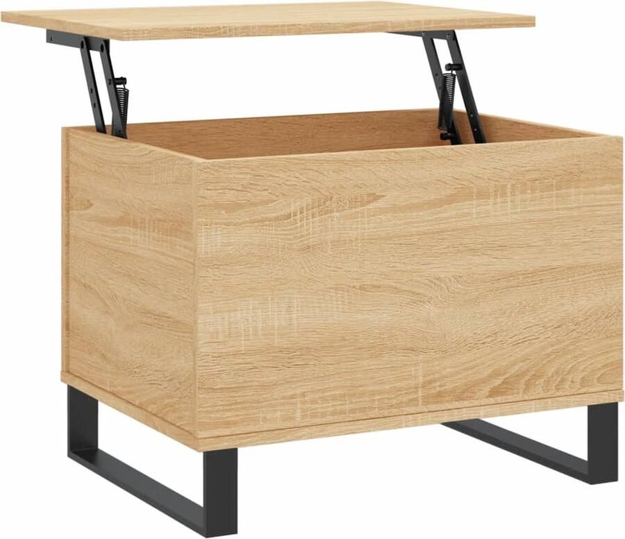 VidaXL -Salontafel-60x44 5x45-cm-bewerkt-hout-sonoma-eikenkleurig - Foto 2