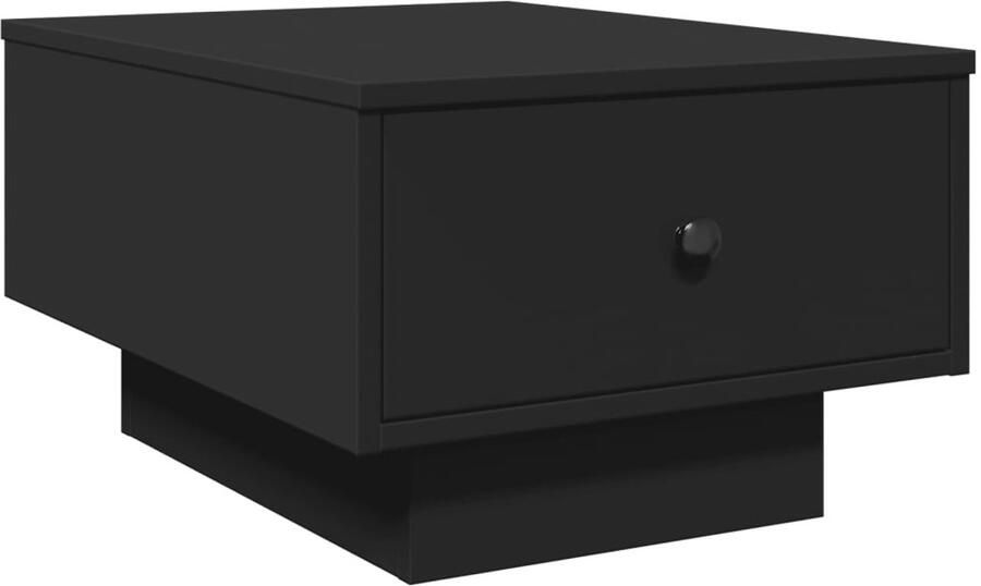 VidaXL Salontafel 60x45x31 cm bewerkt hout zwart Salontafel Salontafels Bijzettafel Banktafel