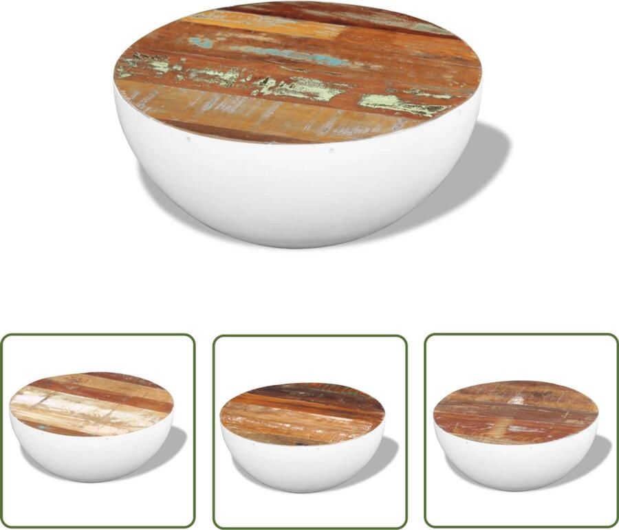 VidaXL Salontafel 60x60x30 cm Gerecycled Hout Salontafel Houten Salontafel Retro Salontafel Vintage Salontafel Exotische Salontafel Handmade Meubels Gerecyclede Materialen Unieke Salontafels