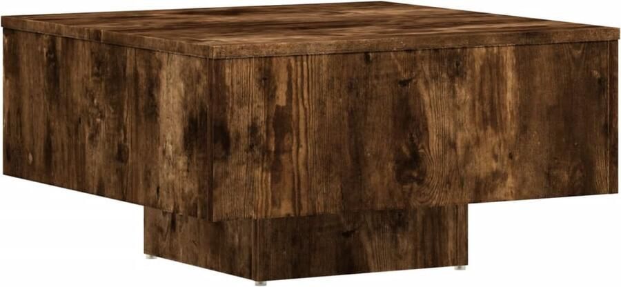 VidaXL Salontafel 60x60x31 5 cm Gerookt Eiken Salontafel Houten Salontafel Eikenhouten Salontafel Bruine Salontafel Moderne Salontafel Compact Salontafel Tv Tafeltje Bijzettafel