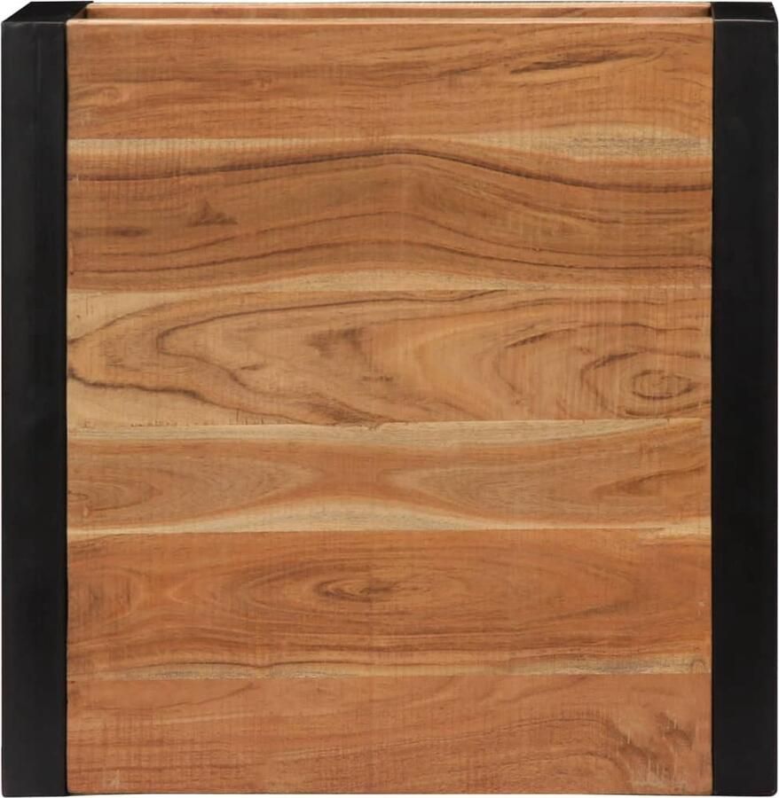 VidaXL Salontafel 60x60x40 cm Massief Acaciahout Salontafel Houten Salontafel Vintage Salontafel Retro Salontafel Acacia Salontafel Salontafels - Foto 2