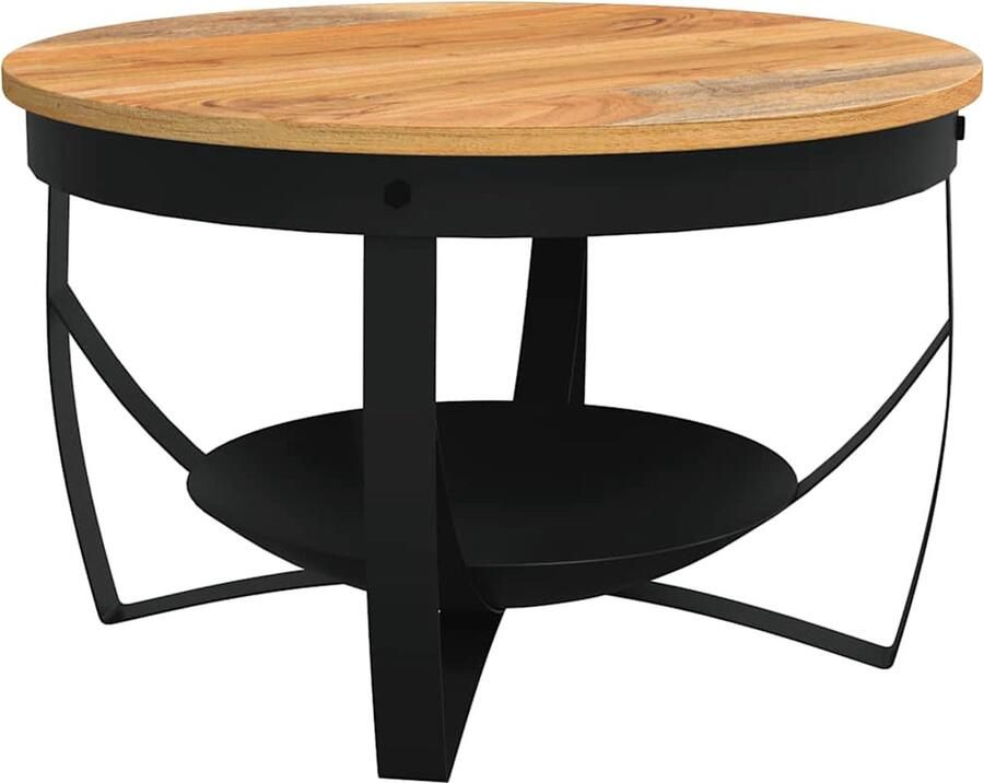 VidaXL -Salontafel-Ø-68x43-cm-massief-acaciahout - Foto 3