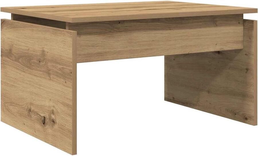 VidaXL Salontafel 68x50x38 cm bewerkt hout artisanaal eikenkleur - Foto 2