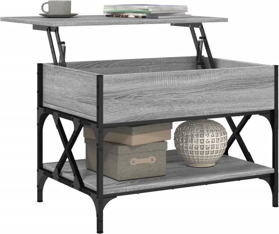 VidaXL -Salontafel-70x50x50-cm-bewerkt-hout-en-metaal-grijs-sonoma