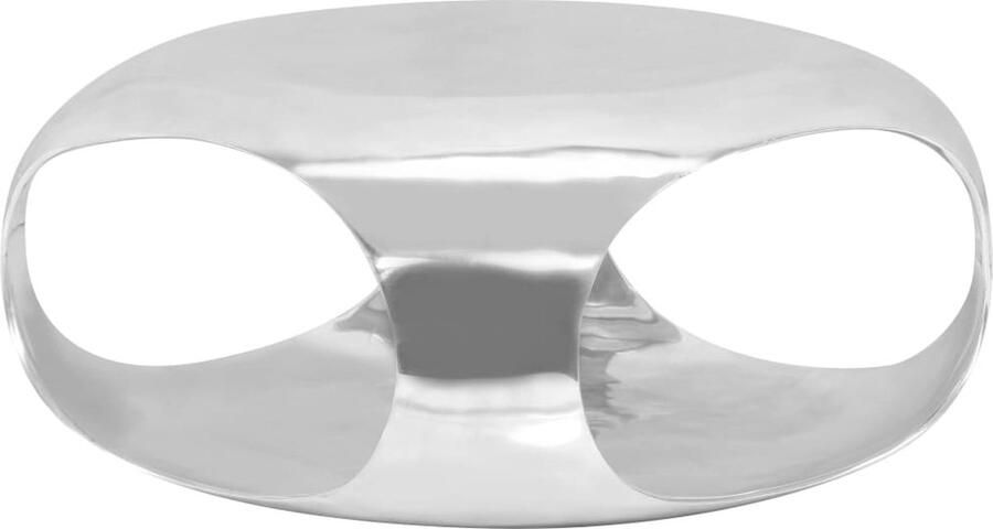 VidaXL Salontafel 70x70x32 cm Gegoten Aluminium Zilver Salontafel Aluminum Tafellaar Zgn Silver Living Room Furniture Coffee Table