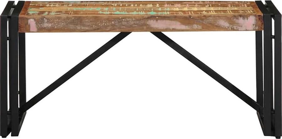 VidaXL Salontafel 80x40x35 cm massief gerecycled hout meerkleurig