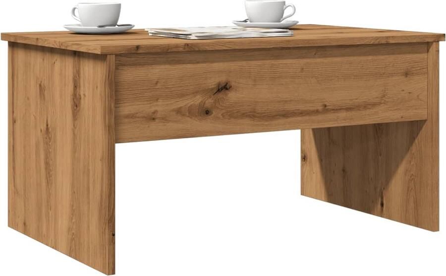 VidaXL Salontafel 80x50 5x41 5 cm Artisanaal Eiken