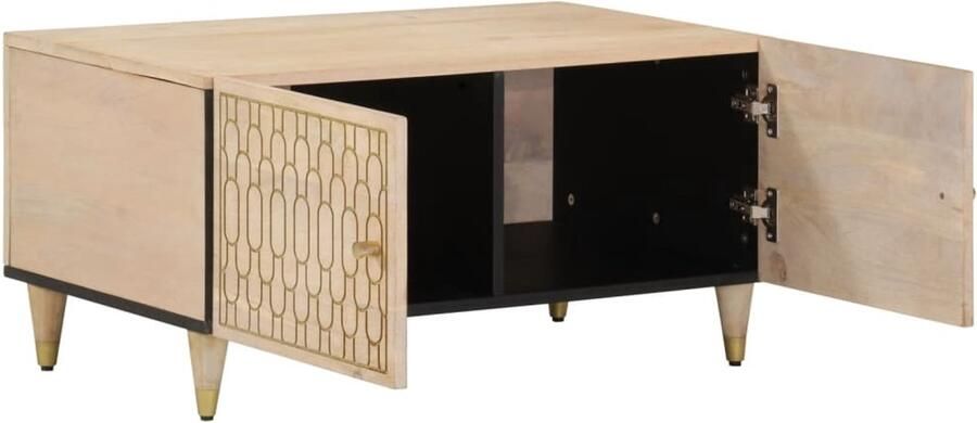 VidaXL Salontafel 80x50x40 cm massief mangohout Salontafel Salontafels Bijzettafel Banktafel
