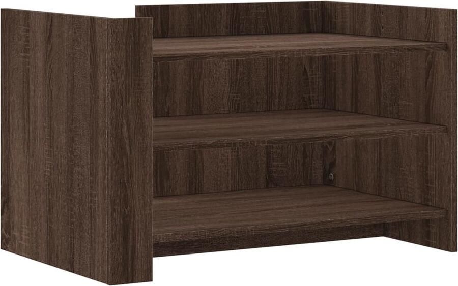 VidaXL Salontafel 80x50x50 cm Bruin Eikenhout Salontafel Salontafels Bijzettafel Banktafel