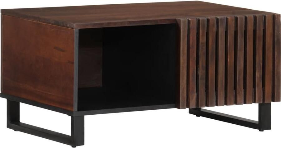 VidaXL Salontafel 80x51x40 cm massief mangohout bruin