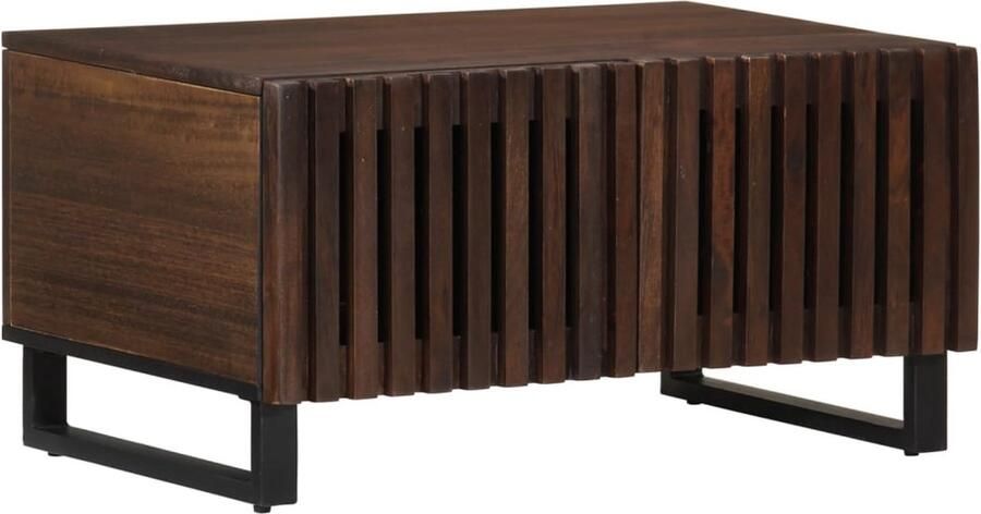 VidaXL Salontafel 80x51x40 cm massief mangohout bruin