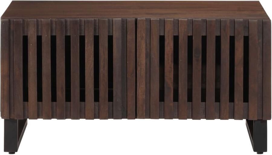 VidaXL Salontafel 80x51x40 cm massief mangohout bruin Salontafel Salontafels Bijzettafel Banktafel