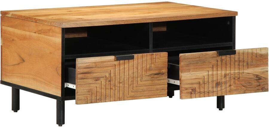 VidaXL Salontafel with Drawer Bruin 80 x 54 x 40 cm Massief acaciahout - Foto 2