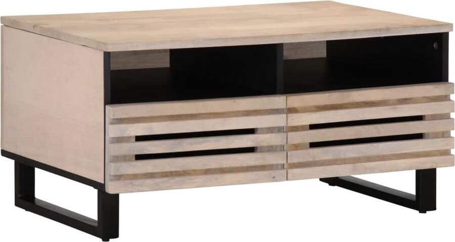 VidaXL Salontafel 80x55x40 cm massief mangohout