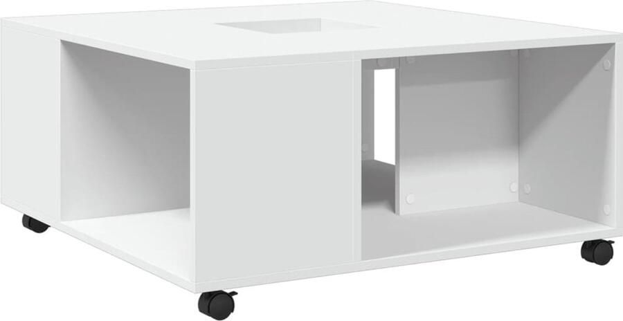 VidaXL Salontafel 80x80x40 cm bewerkt hout wit