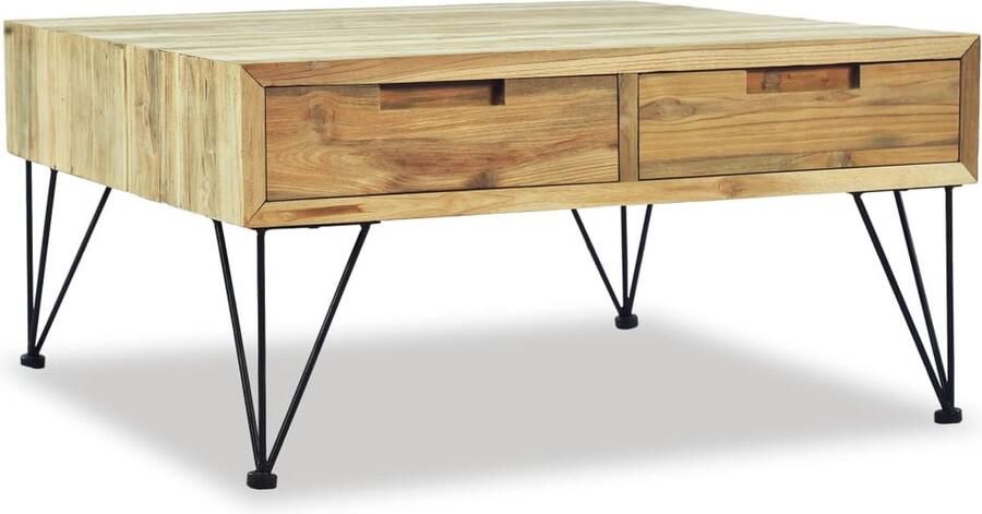 VidaXL -Salontafel-80x80x40-cm-massief-teakhout - Foto 4