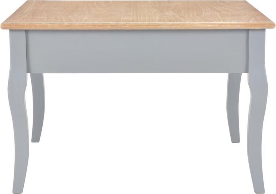VidaXL Salontafel 80x80x50 cm hout grijs Salontafel Houten Salontafel Vintage Salontafel Retro Salontafel Bruin Meubilair Grijs Meubilair Tv Tafeltje Koffietafel - Foto 2