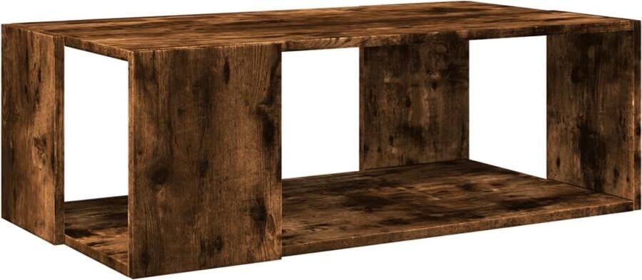 VidaXL Salontafel 89 5x48x30 cm bewerkt hout gerookt eikenkleurig