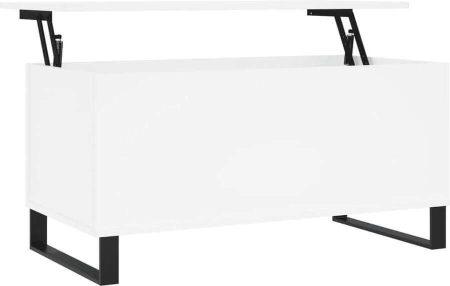 VidaXL -Salontafel-90x44 5x45-cm-bewerkt-hout-wit - Foto 8