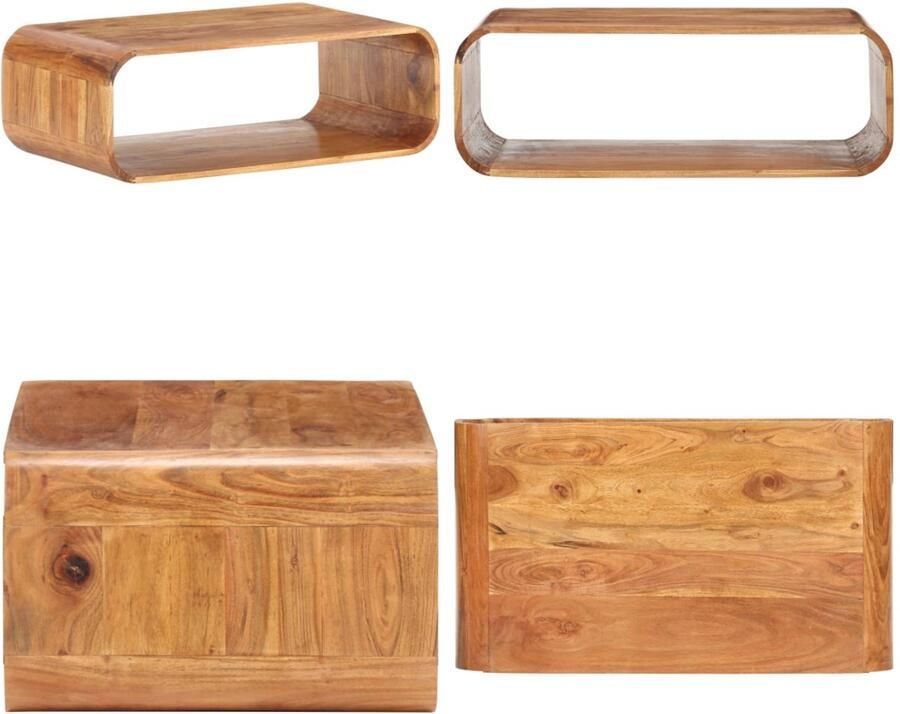 VidaXL Salontafel 90x50x30 cm massief acaciahout Bijzettafel Bijzettafels Tafel Tafels