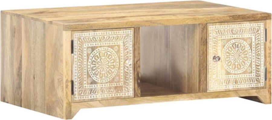 VidaXL Salontafel 90x50x35 cm massief mangohout