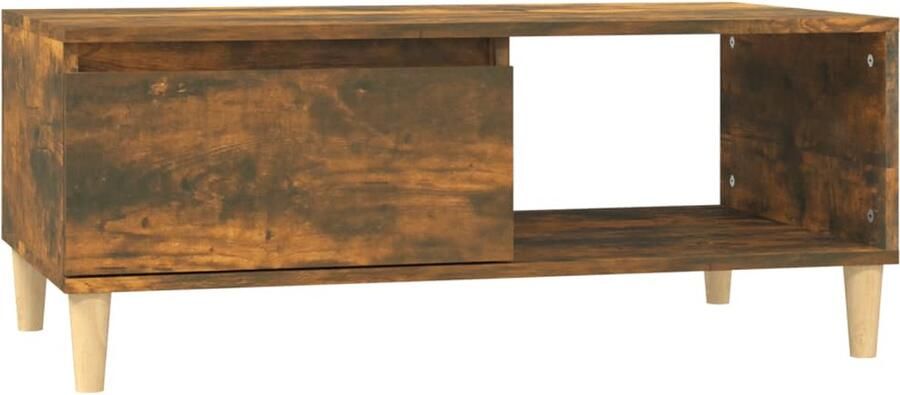 VidaXL -Salontafel-90x50x36 5-cm-bewerkt-hout-gerookt-eikenkleurig - Foto 3
