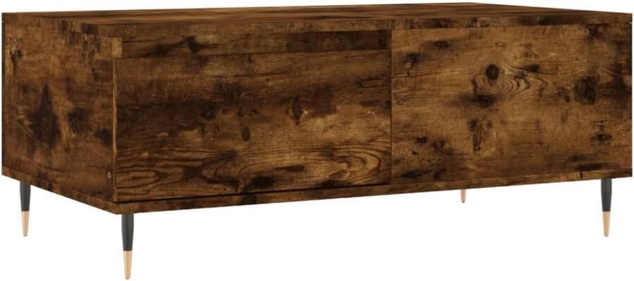 VidaXL -Salontafel-90x50x36 5-cm-bewerkt-hout-gerookt-eikenkleurig - Foto 3