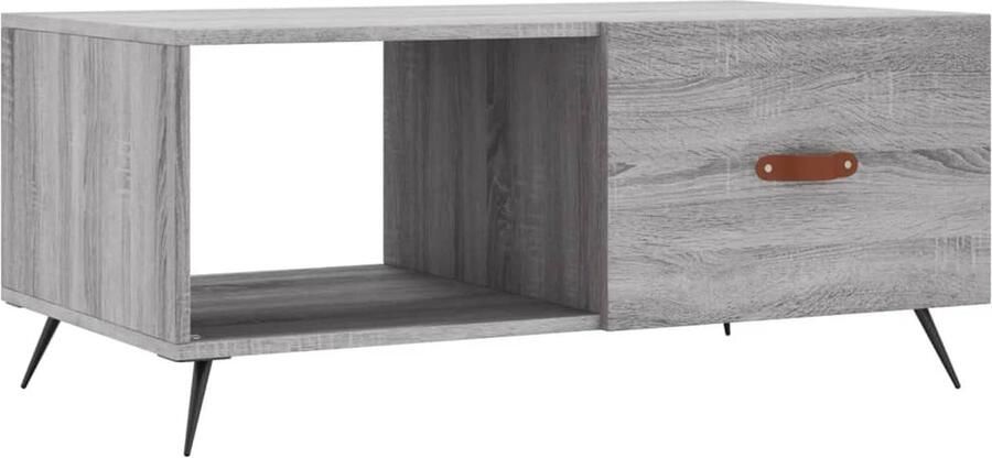 Prolenta Premium INFIORI Salontafel 90x50x40 cm bewerkt hout grijs sonoma eikenkleurig - Foto 7